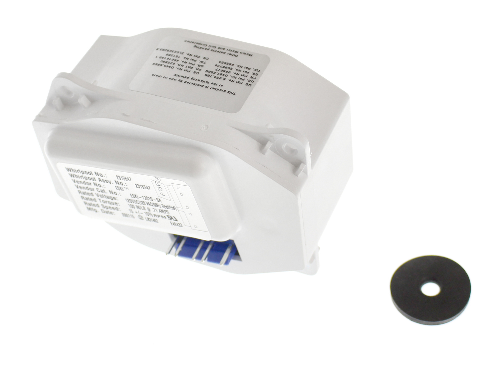 W10271509 - Genuine OEM Whirlpool Refrigerator Auger Motor
